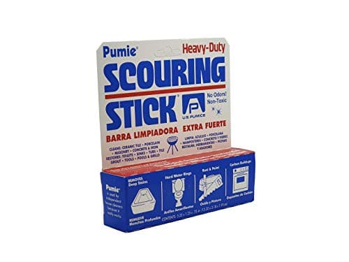 PUMIE Scouring Stick Heavy Duty HDW by US Pumice Remove Toilet Stains Hard Water Rings Rust and Paint Carbon Buildups 1 Pack
