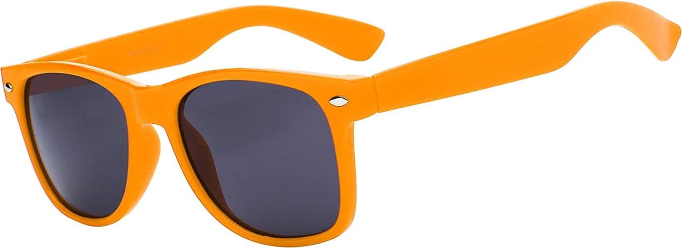 OWL Classic Vintage Smoke Lens Orange Frame Sunglasses Retro Style