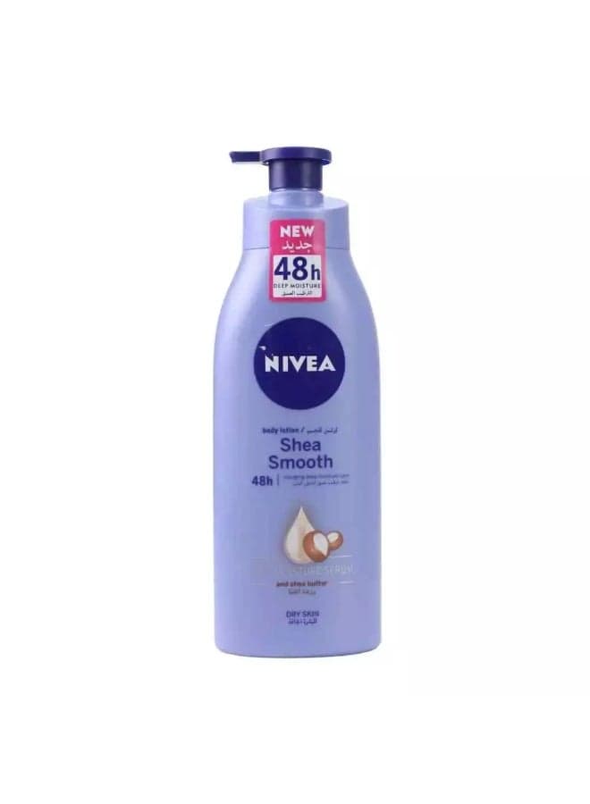 Nivea Body Lotion, Deep Moisture Serum With Shea Smooth, For Dry Skin - 400ml