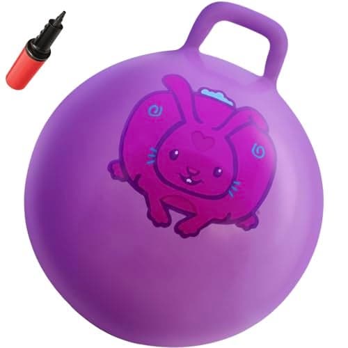 WALIKI Hop Ball for Boys and Girls Ages 36 18 Jumping Ball for School Sports Day Birthday Parties Outdoor Game Toy Purple