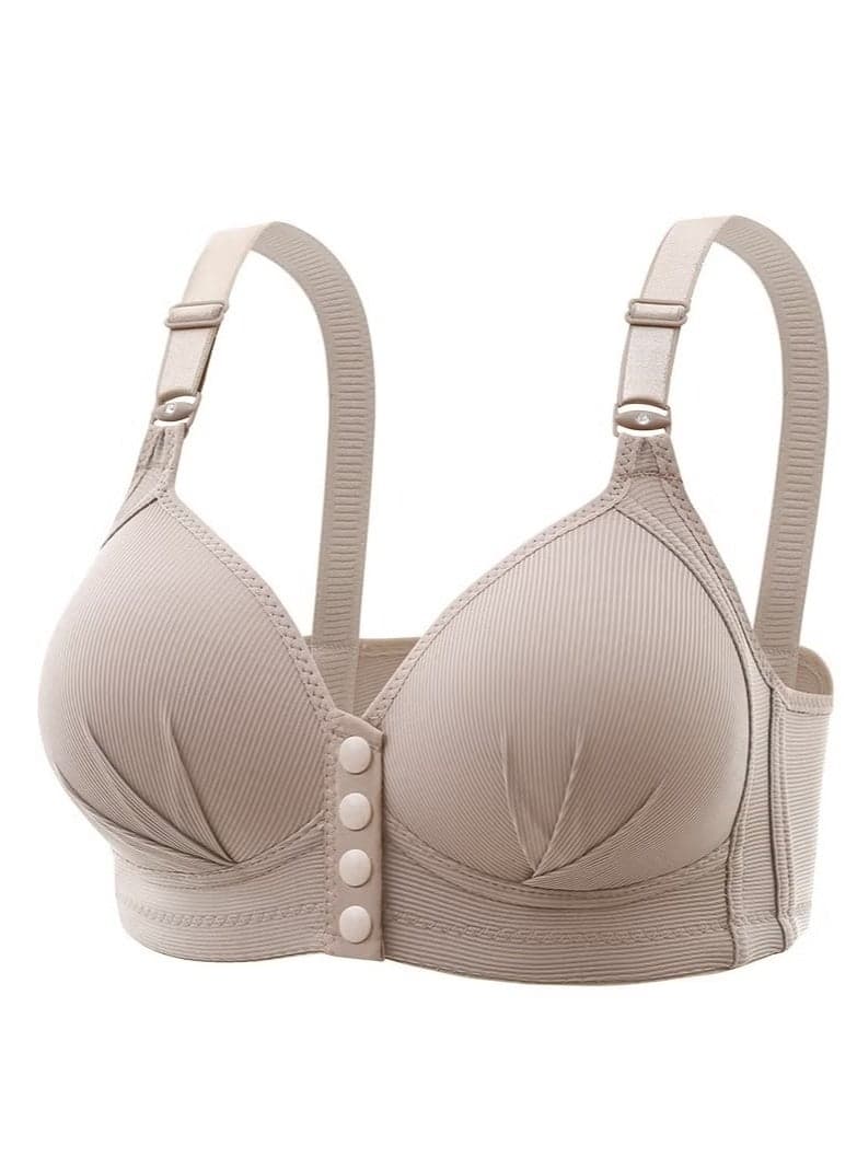Beautiful Maternity Plus Size Button Down Bra, Breast Lift, Side Lifting Breast, No Wire Bra