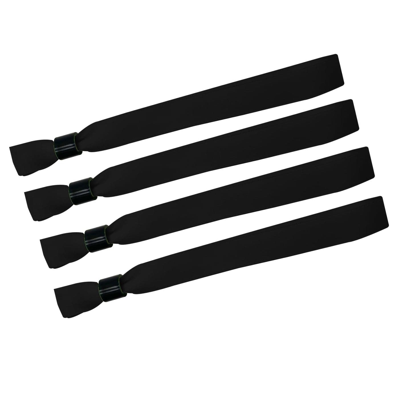 Wristrenyi Cloth Wristbands For Events100 Pack Black Fabric Bracelets Wrist Bands for Concerts Festival Admission Party