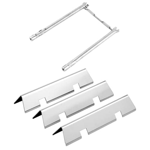 Spirit E210 Parts 7635 Flavorizer Bars 69785 Burners Replacement Parts for Weber Spirit and Spirit II 200 Series E-210 S-210 II E-210 E-215 E-220 S-220 with Front Control GS4 Spirit 2 Grill Parts