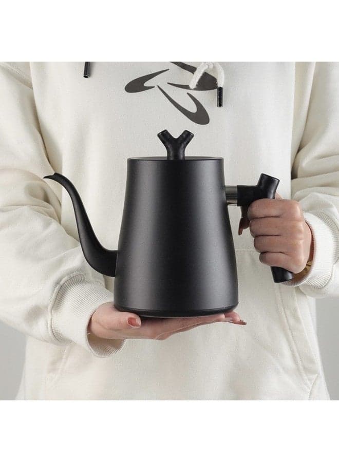 Boiling Kettle A Generation Of Stainless Steel Kettle Hand Coffee Pot Tea Pot Tea Pot Kettle-Capacity:Big Mouth Black
