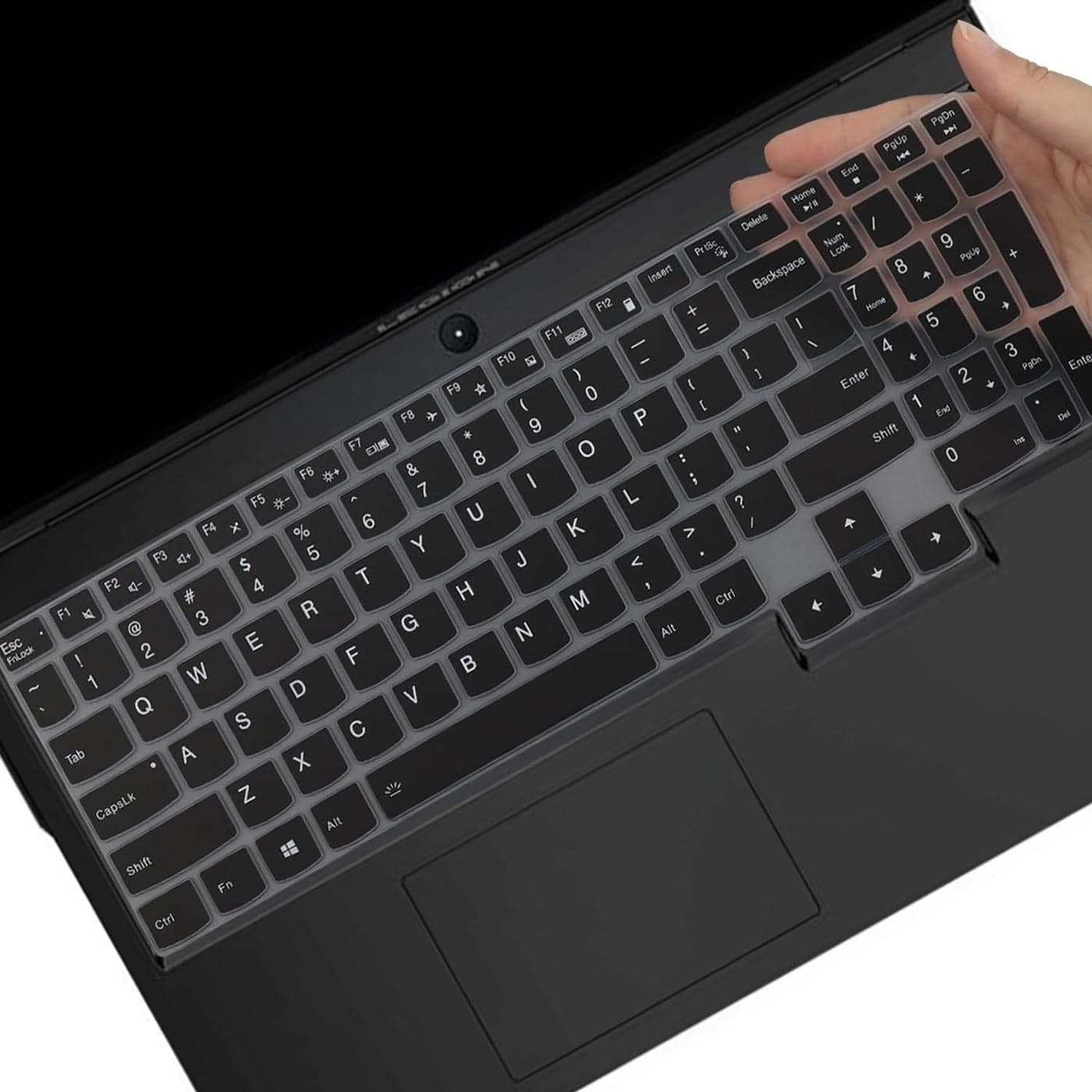 Keyboard Cover Skin for Lenovo Legion 5 5i 5p 5pi 7i 15.6" 17.3" Gaming Laptop/Lenovo Legion 5 5i Pro/Legion Slim 7 7i 15.6/Legion 7 16"/Ideapad Gaming 3 3i Laptop US Keyboard Skin (Black)