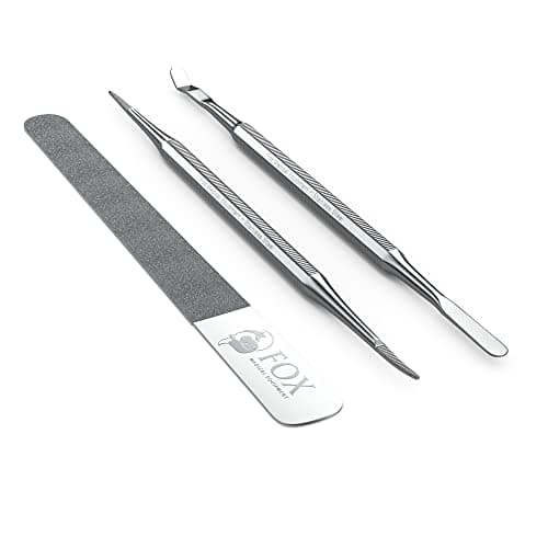Fox Medical Equipment Ingrown Toenail Treatment Kit Diamond File Professional Toenail Lifter Tool Surgical Stainless Steel Set for PainFree Relief Precision Pedicure Safe Nail Care