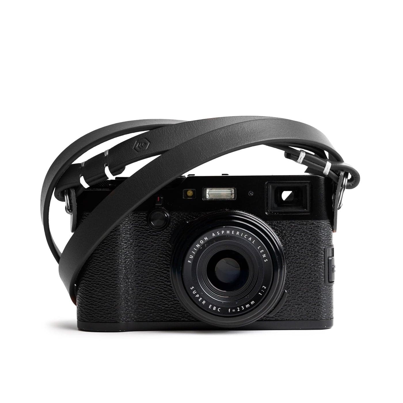 Evergreen Genuine Leather Minimalist Neck Shoulder Slim Camera Strap (Black, 28")