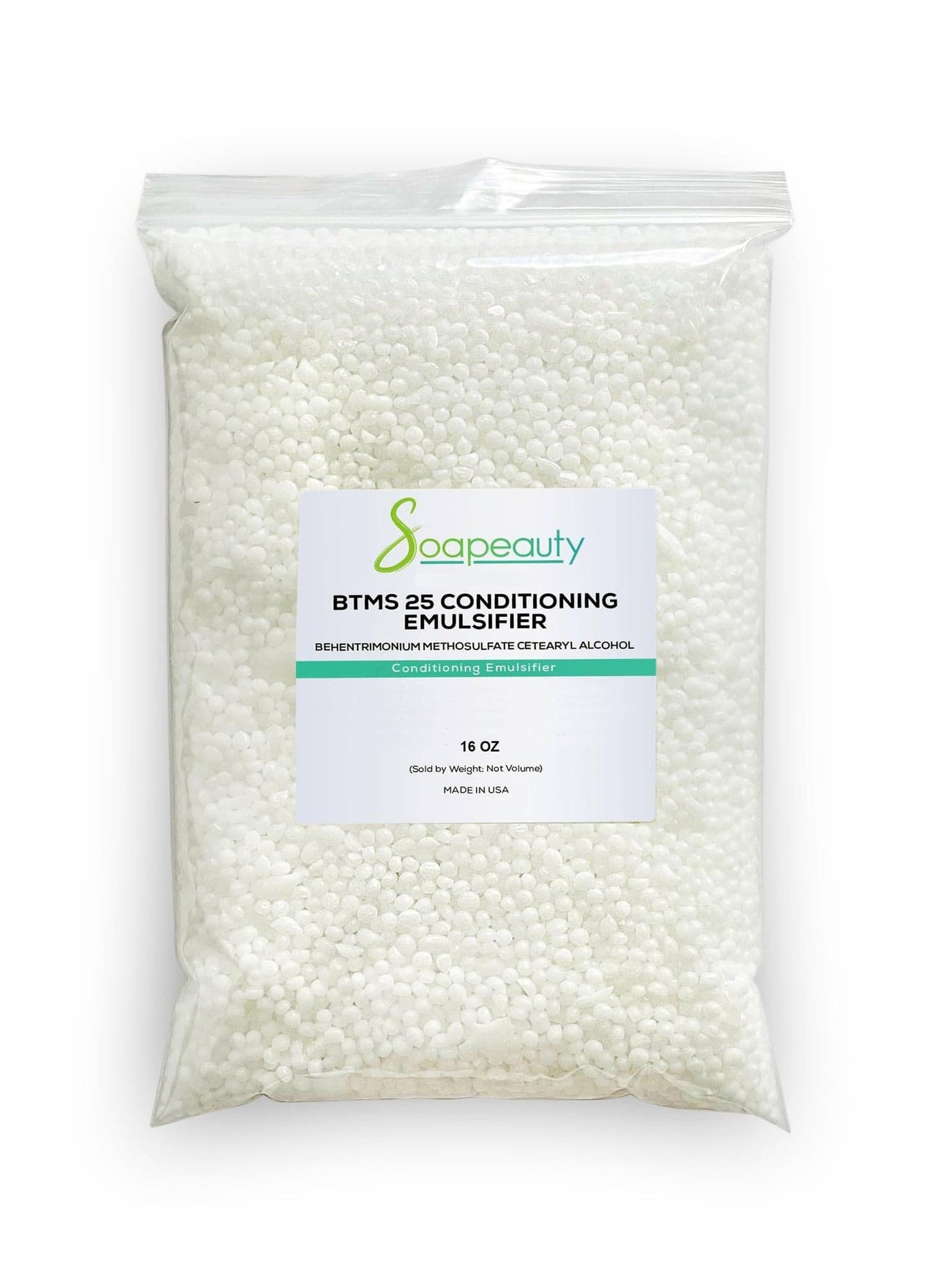 Soapeauty BTMS 25 16 oz Behentrimonium Methosulfate Cetearyl Alcohol 25 Conditioning Emulsifier Ingredient for Hair Care Skin Care Leavein Treatment Products 16 oz