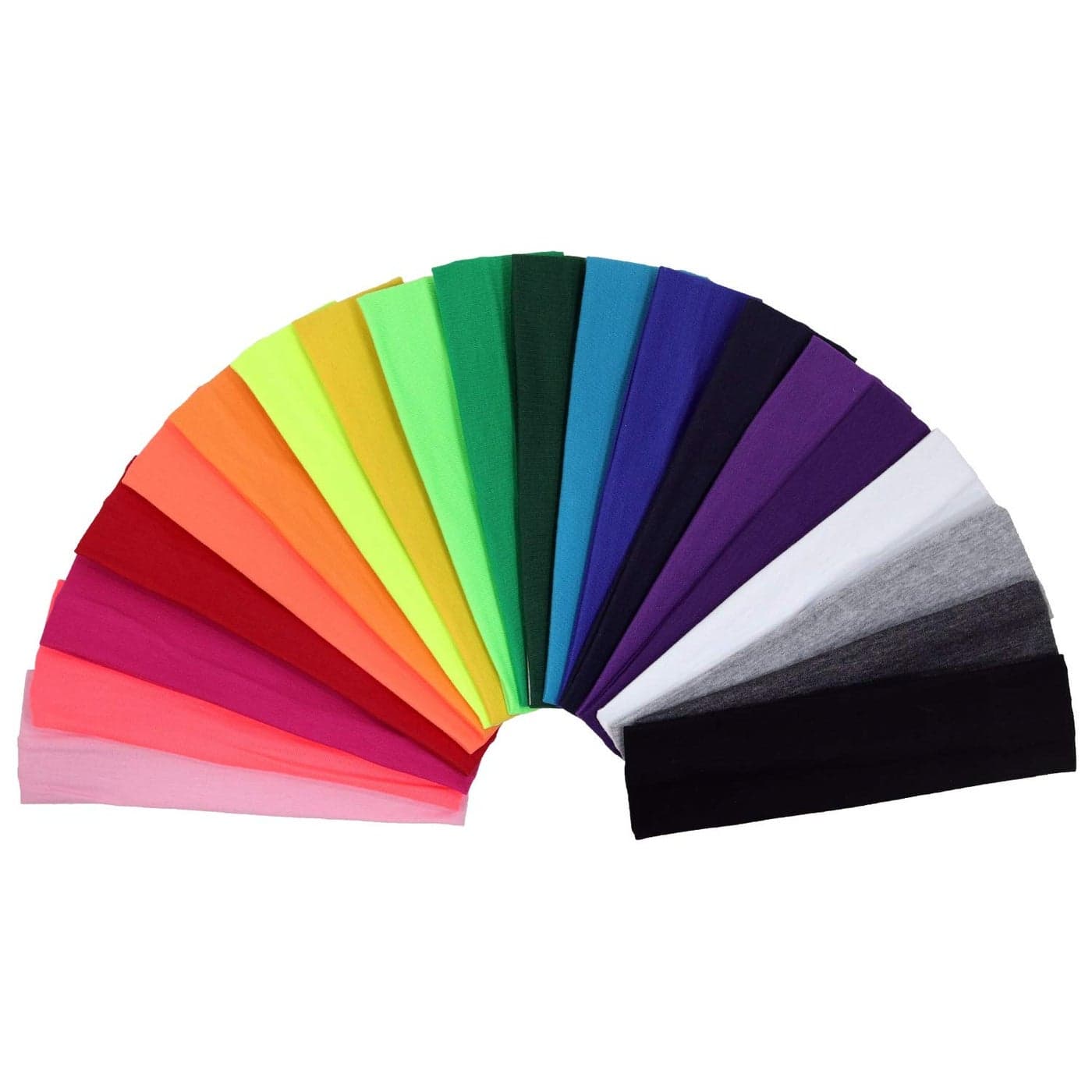 Laurenz 12 Cotton Headbands For Women Non Slip Elastic Sweat Hairbands Soft Fabric Hair Bands For Women'S Hair, Workout Yoga Running Sport Thin Hair Wrap For Girls
