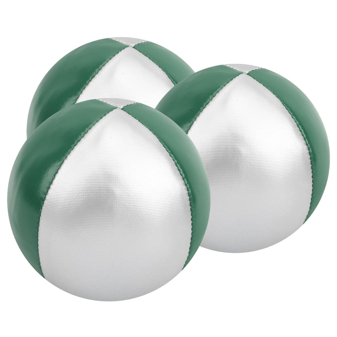 3Pcs Variety Color Juggling Balls Set | Indoor Family Fun & Cognitive Game | Perfect Educational Toy for Kids & Adults | Silver/Green Toss Puzzle Balls