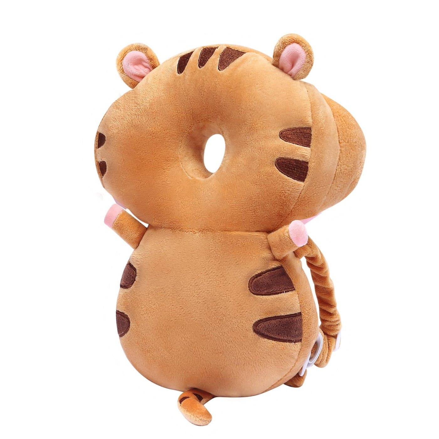 JunNeng Baby Walker 3Sided Head Protector Backpack Wear Toddler Head Protection Safety Pad Brown Tiger