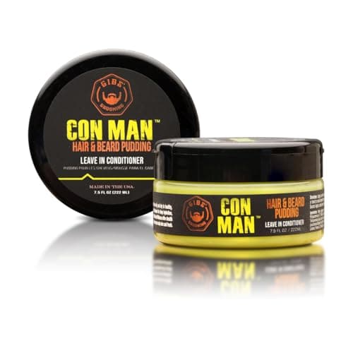 GIBS Con Man Hair Beard Pudding LeaveIn Conditioner Curl DefinerGreen 75 Fl oz