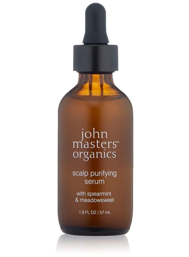 Scalp Purifying Serum 1.9 Fl oz | Organic Spearmint & Meadowsweet | 70% Organic Ingredients | Thinning Hair | Vegan