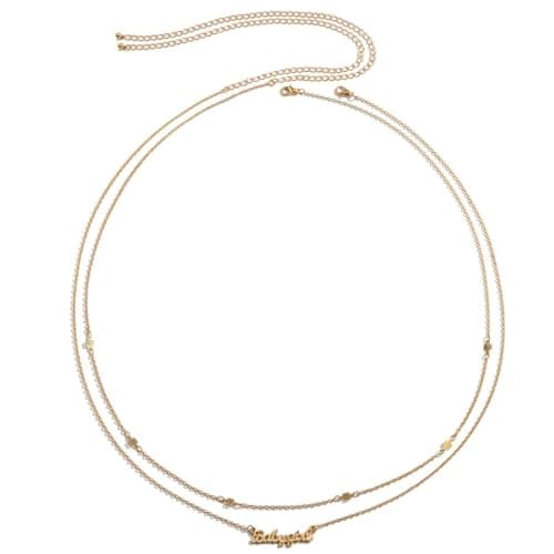 Shining Diva Fashion Set of 2 Stylish Belly Chain Kamarbandh Kamar Waist Belt for Dresses Jeans Saree Belts for Women and Girls (16797kb)