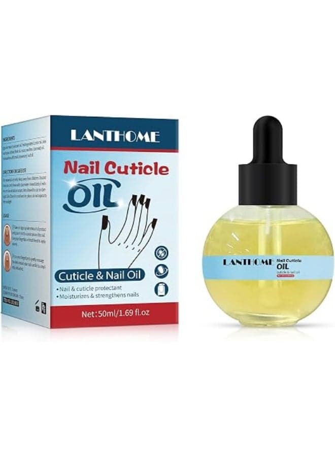 Cuticle Oil Nail Oil for Nails, Hydrating Nail Strengthener with Coconut and Olive Oil, Fast Absorbing Non-Greasy Cuticle Softener for Dry Cracked Skin Support, Vegan Nail Treatment, 15ml