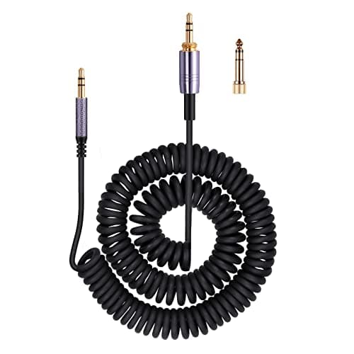 weishan Solo4 Cord Coiled Audio Cable Replacement for Dre Beats Studio3 / Studio Pro/Solo 3 Wireless Noise Cancelling Headphones, 3.5mm(1/8") Extension Wire Compatible with iPhone PS5 Xbox One, 14ft