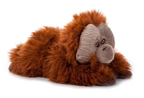 The Petting Zoo Male Orangutan Stuffed Animal Plushie Gifts for Kids Earth Keeperz Rainforest Animals Zoologee Orange Male Orangutan Plush Toy 10 inches
