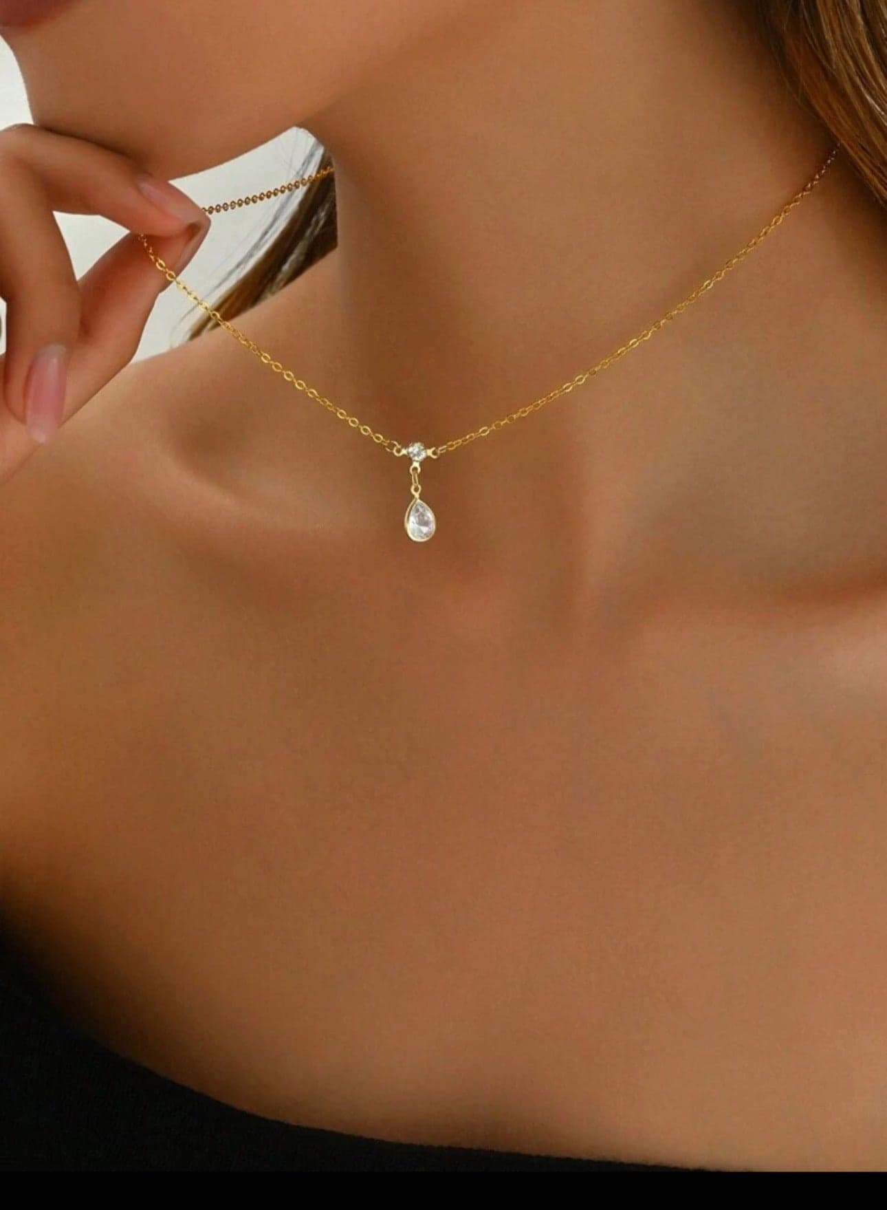 Stylish Gold Plated Necklace For Women