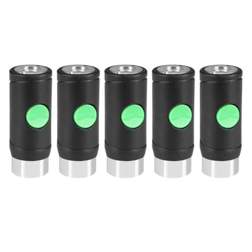 RayMagic 5PCS 14 Female Industrial 14 Body Air Coupler PushButton Safety Coupler IM Type QuickDisconnect