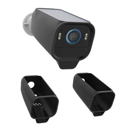 VOMENC Silicone Cover Skins for Outdoor Use, Compatible with Eufy Security eufyCam S3 Pro Camera, Easy Install Eufy Camera Case (2pack-Black)