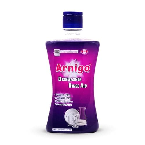 Arnigo Dishwasher Rinse Aid 425 ML Liquid - Shine and Dry | Suitable for All Brands Dishwasher Machines