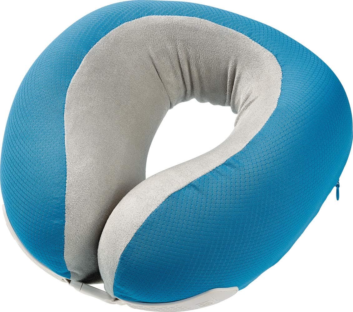 Go Travel Super Supportive Ergonomic Memory Foam Dreamer Travel Neck Pillow Light Blue