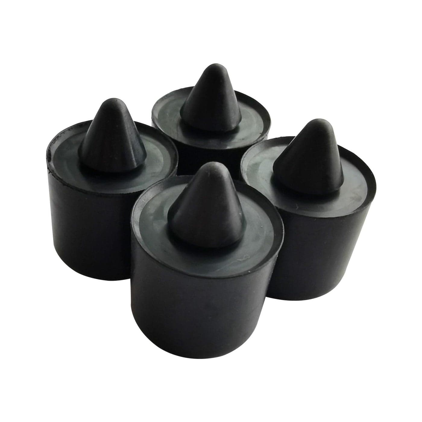 4PCS Premium Exterior Rubber Bumpers fits 165MM Stop Cushion Repair Compatible with Ford Ranger F150 W705903S300 W70590302SAR1201ABK