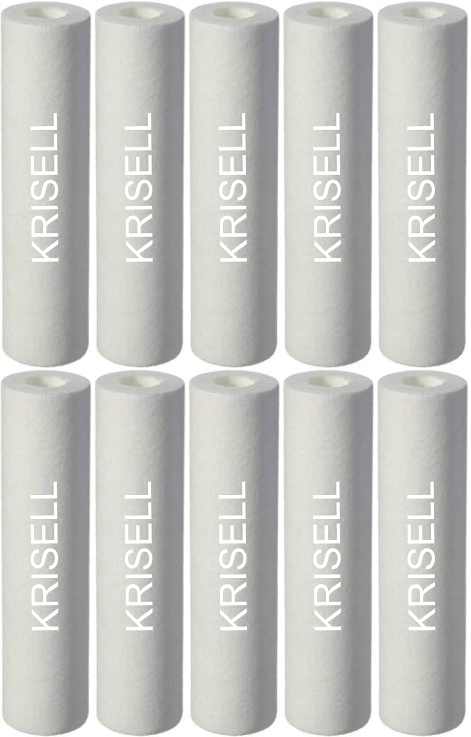 KRISELL Spun Filter Candle 10inchOuter FilterCatridgeCompatible with All Domestic Water purifiers Pack of 10 pcs All Domestic Water purifiers Candle Universal Spun Filter Cartridge