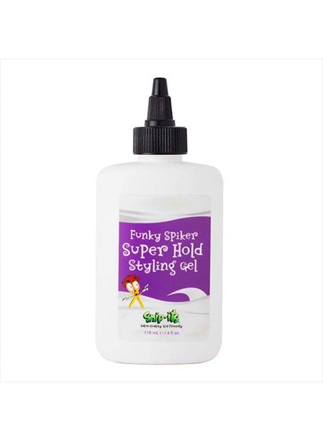 Funky Spiker Kids Hair Gel for Boys 4oz | Kids Hair Product - Super Hold, No Flake Styling Gel for Kids – Boys Hair Gel – Natural Hair Gel for Kids Made in USA | Salon Quality Kid Friendly