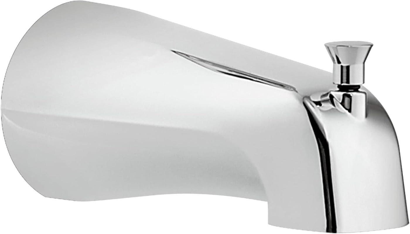 Moen Chrome Replacement Tub Spout with LiftRod Diverter 12Inch Slipfit CC Connection 3801