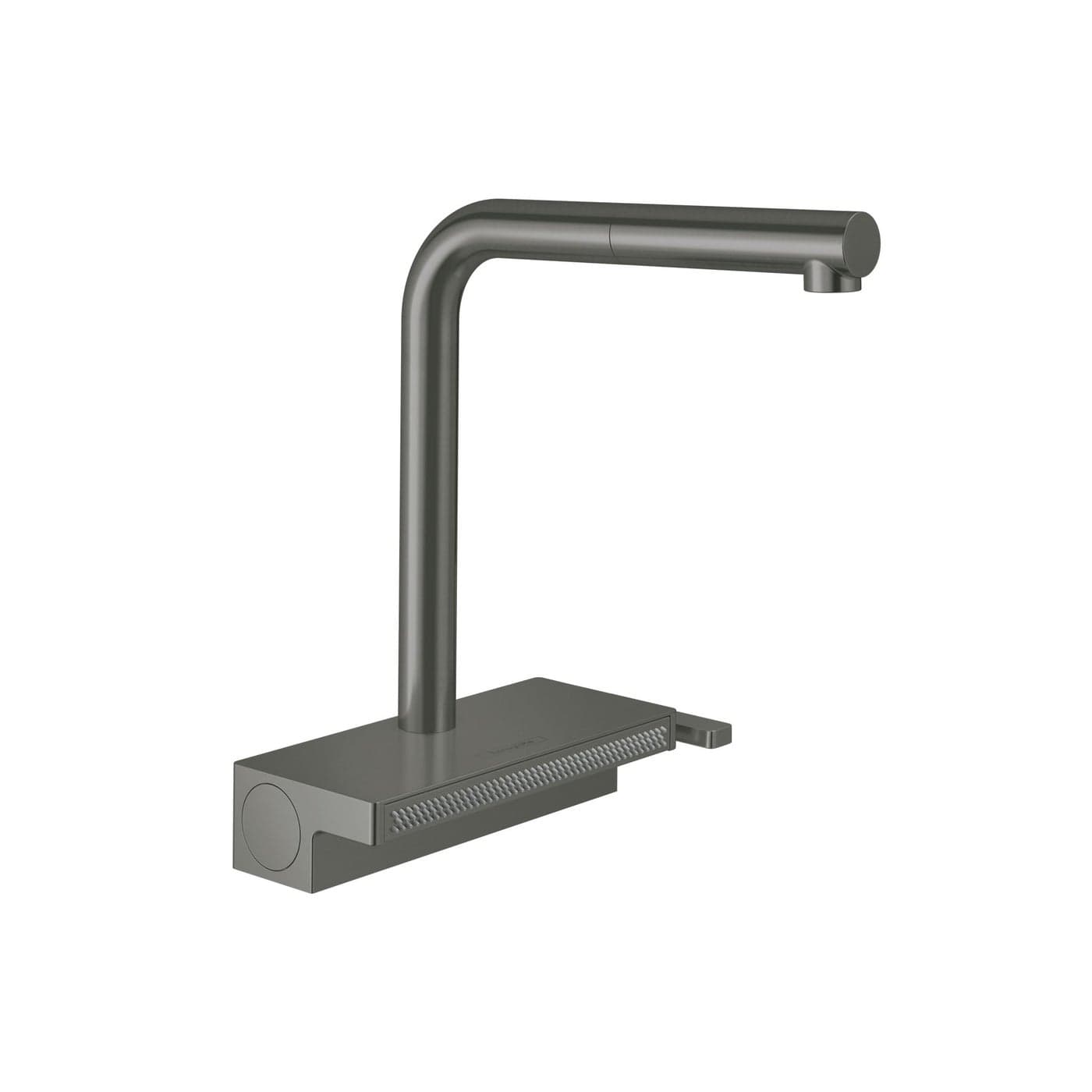hansgrohe Aquno Select Black SingleHandle Kitchen Faucet Kitchen Faucets with Pull Out Sprayer Faucet for Kitchen Sink Magnetic Docking Spray Head Brushed Black Chrome 73836341