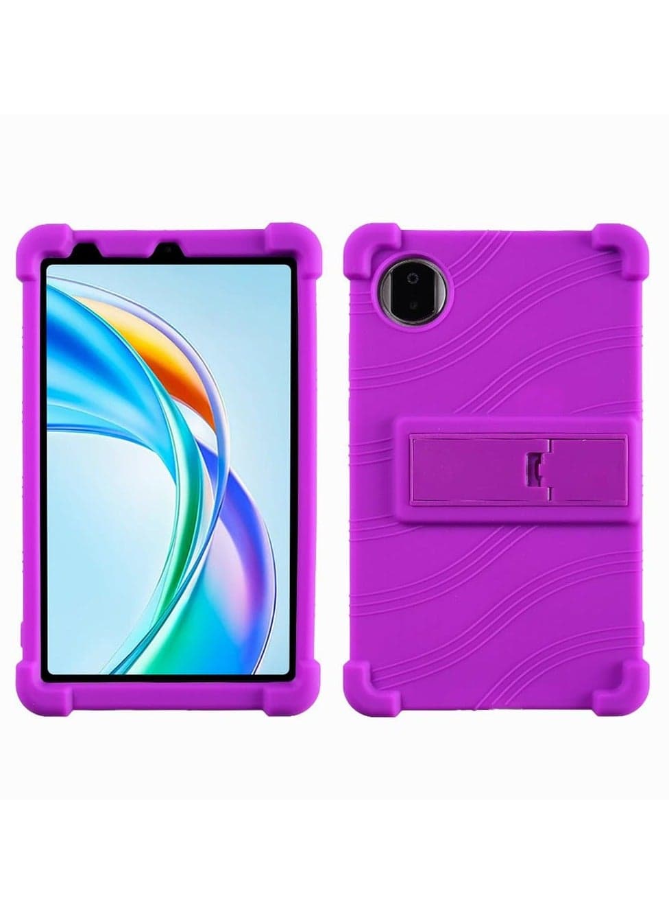 Kids Friendly Shockproof Soft Silicone Case with Thicken Corners and Multi Angle Stand for Honor Pad X7 87 Inch 2025 Tablet