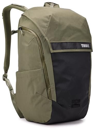Thule Paramount Bike Commuter Backpack - 28L Capacity - Adjustable fit - 16" Padded Laptop Sleeve and 11" Tablet Pocket - Helmet Attachment - Accessible Side Phone Pocket - Taillight Loop