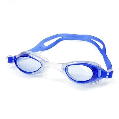 Cockatoo BG01 Stylish Sports Goggles for Men & Women UV Shiled & Anti-Fog with Earplugs, Swimming Goggles for Men, Blue