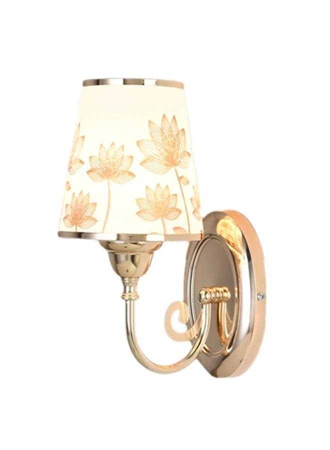 LED Bedside Wall Light Modern Stylish Metal Warm Light Wall Lamp with Switch Control for Bedroom Living Room