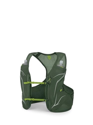 Osprey Duro LT Mens Running Hydration Vest with Hydraulics Soft Flasks Seaweed GreenLimon Small