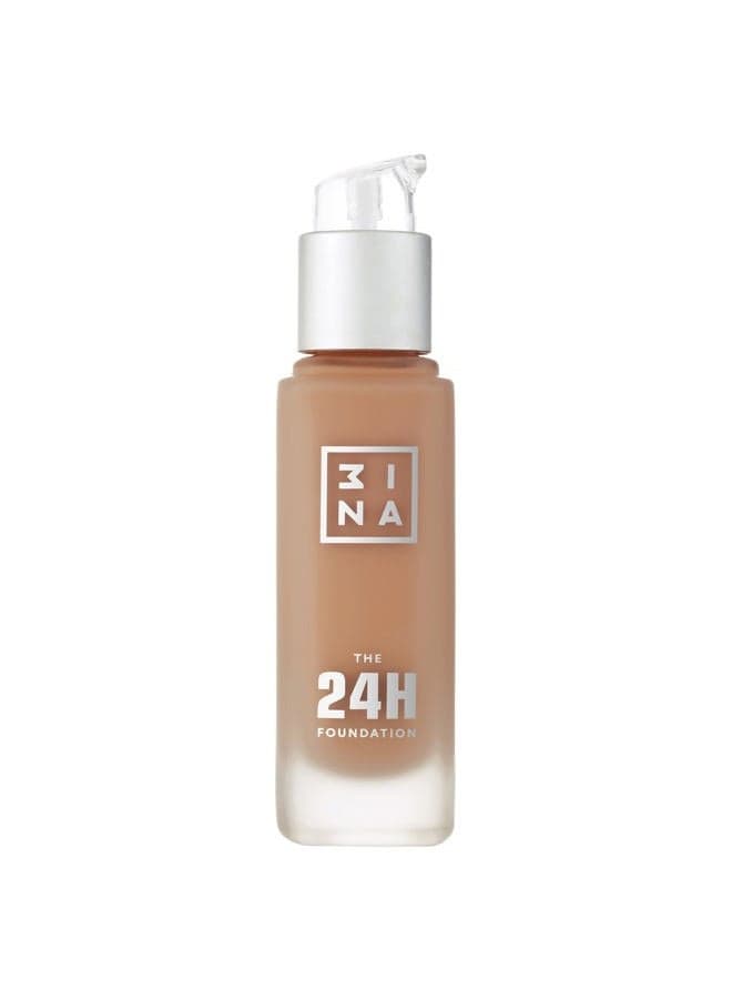 The 24H Foundation 615-24H Long-Wearing Formula - Medium To High Buildable Coverage - Smooth Matte Finish - Expanded Shade Selection - Waterproof, Cruelty Free, Vegan Makeup - 1.01 Oz
