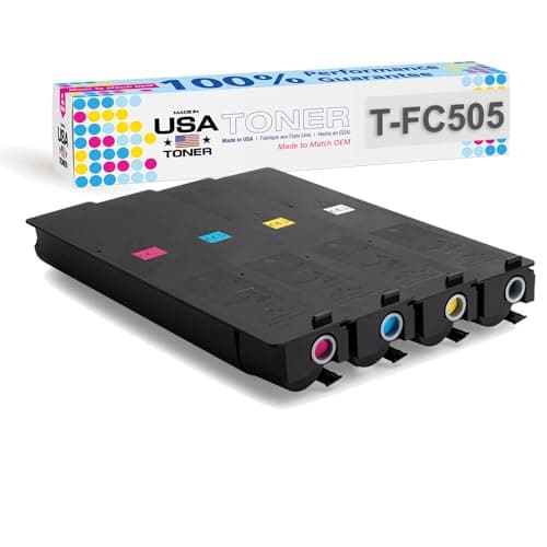 MADE IN USA TONER Compatible Replacement for use in Toshiba eStudio 2505AC 3005AC 3505AC 4505AC 5005AC TFC505U Cyan Magenta Yellow Black 4 pk