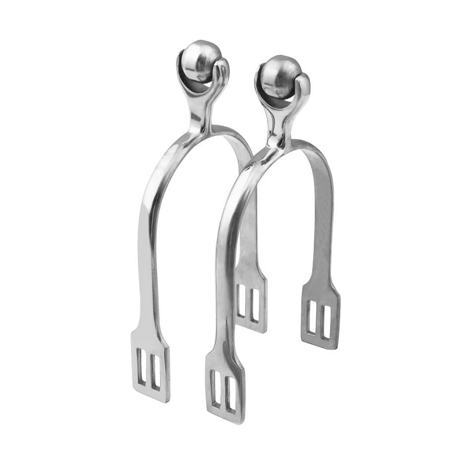 Horse Spurs Horse Riding Roller Ball Spurs Silver Light Weight