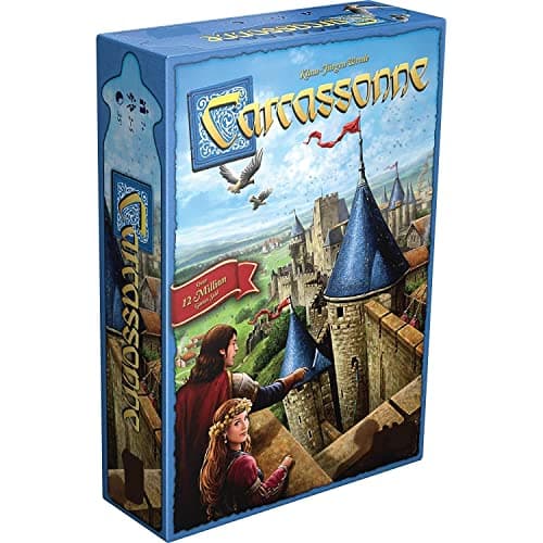 Awestuffs Family Board Games for Adults and Kids - Ages 8 and up, 2 to 8 Players (Carcassonne)