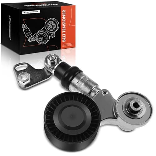 A-Premium Belt Tensioner Assembly with Dual Pulley Compatible with BMW 540i 1997-2003, 740i 740iL 1997-2001, 745i 745Li 760i 760Li 2005, 750i 750Li 2006, X5 2000-2003, with Bracket