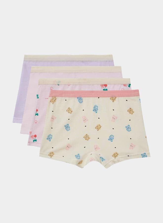 Pack Of 4 - Printed Boxer Shorts