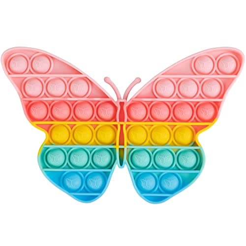 AIZIXIN Pop Bubble Fidget Sensory Toys Squeeze Sensory Toys Novelty Gifts for Boys and Girls Stress Relief and AntiAnxiety Tools for Kids and Adults Butterfly