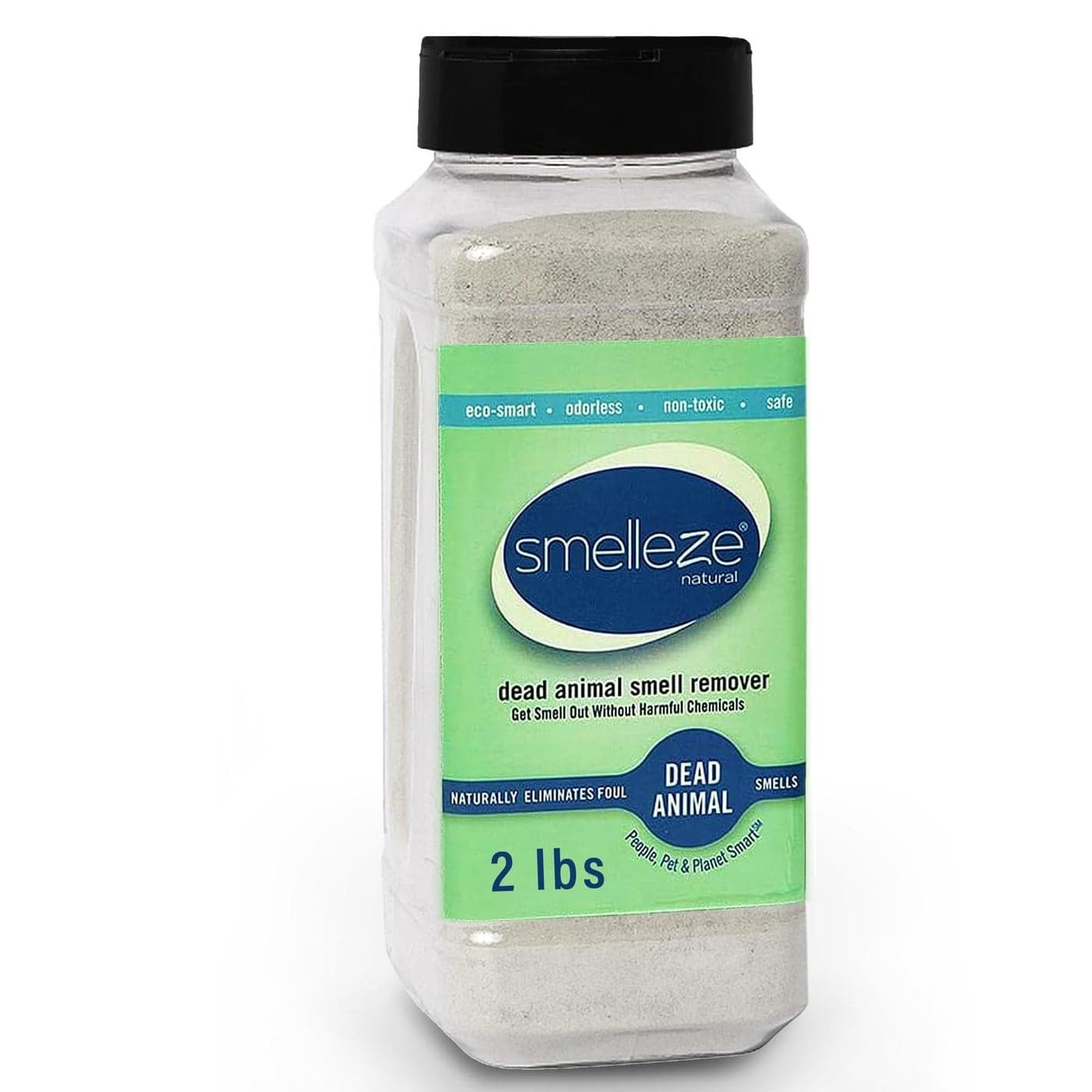 SMELLEZE Natural Dead Animal Odor Removal 2 lbs Powder Eliminate Dead Rat Mice Squirrel Chipmunk Raccoon Bat Smell Safe for Indoor Outdoor Use
