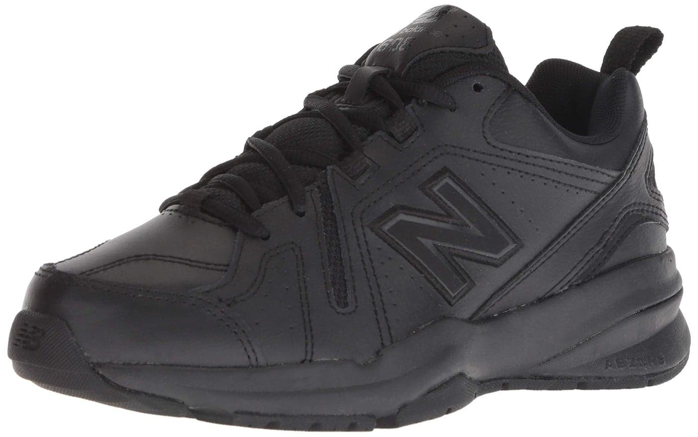 New Balance Women's 608 V5 Casual Comfort Cross Trainer, Black/Black, 9.5 Wide
