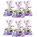 Morepack Valentines Iridescent Holographic Cellophane Bags5x7 Inch 100 Pieces Party Favor Treat Bags with 5 Colors Twist Ties for Weddings Birthday Party