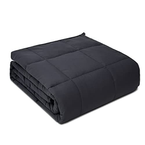 PRETTY NIGHT Weighted Blanket 20lbs Queen Size Dark Grey 60"x80" Weighted Blankets for Adults Heavy Blanket are Comfortable and Cozy