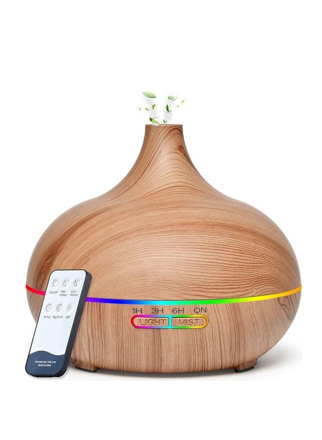 Essential Oil Aroma Diffuser With Remote 400mlupgraded Aromatherapy Diffuser With 4 Timer And 7 Color Lights Cool Mist Humidifier With Auto Shut-off Function Diffuser For Home Bedroom Office