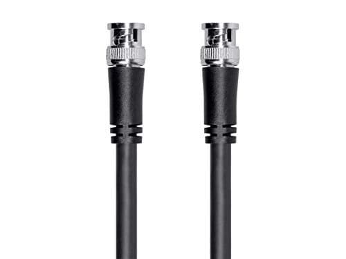 Monoprice Viper Series HD-SDI RG6 BNC Cable - Dual Copper and Aluminum Shielding, 75-ohm Impedance, 18AWG, 3 Feet, Black