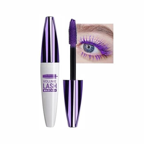 White Volume Lash Mascara 5D Silk Lash Colored Mascara Waterproof Long Lasting Eyelash SmudgeProof Volume Lengthening Defining Curling Color Lash Party Stage Use 05